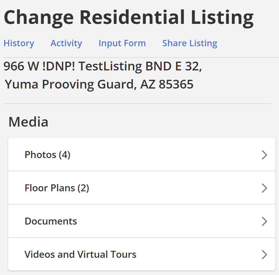 Flexmls Change listing screenshot